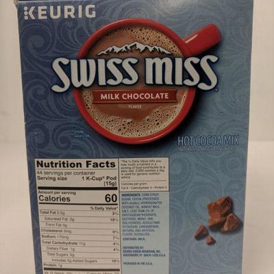 Swiss Miss Milk Chocolate Keurig Pods, 36 - New, Open Box