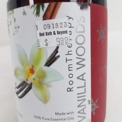 Room Therapy Vanilla Woods 100% Pure Essential Oils 16.9 oz Spray Bottle - New