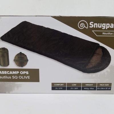 Snugpak Basecamp OPS Nautilus SW Olive Sleeping Bag - New