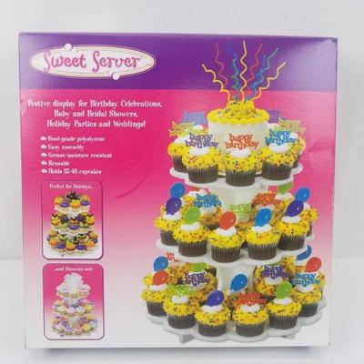 Sweet Server Festive Cupcake Display - New