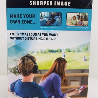 Sharper Image Own Zone Wireless TV Headphones As Seen On TV. Open Box - New