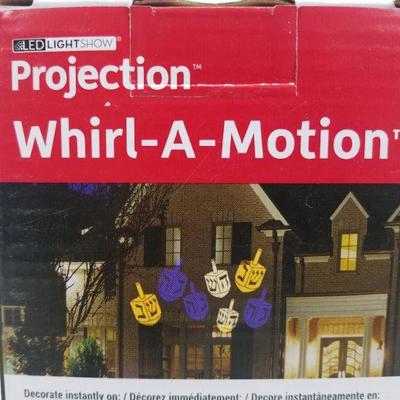 LED Projection Lightshow Whirl-A-Motion Dreidels