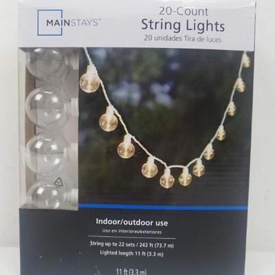 Mainstays 20-Count String Lights - New