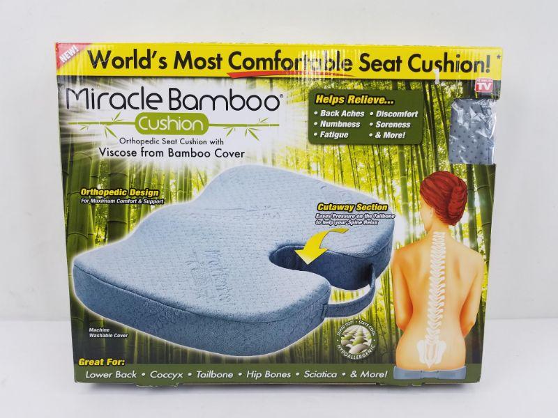 Miracle Bamboo Cushion "World's Most Comfortable Seat Cushion" New