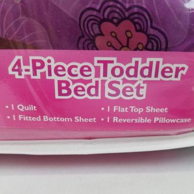 Disney Minnie Mouse 4-piece Toddler Bed Set - New
