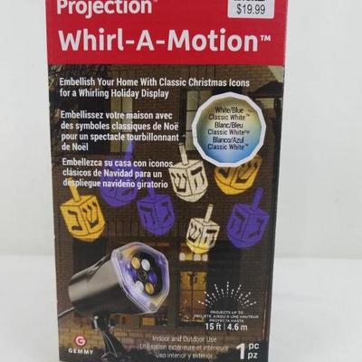 LED Projection Lightshow Whirl-A-Motion Dreidels