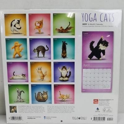 Cat Calendars 2019: Cat Shaming Page Per Day & Yoga Cats 16-Month 2019 Calendar