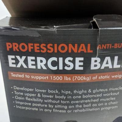 Wacces Professional Exercise Ball Kit - New, Opened Box