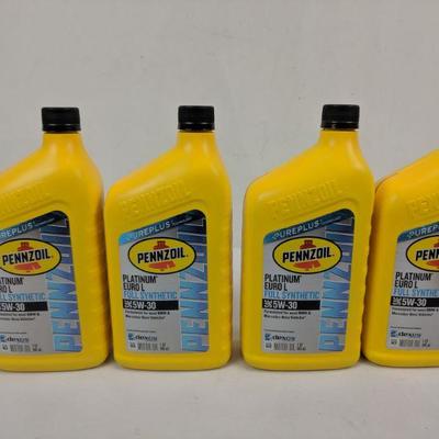 Pennzoil, Platinum, Full Synthetic SAE 5W-30, Set of 4 - New