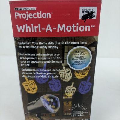 Projection Whirl-A-Motion Holiday Display, Dreidels - New