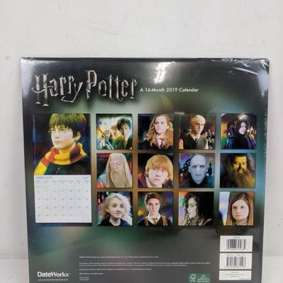 Harry Potter 16-Month 2019 Calendar - New