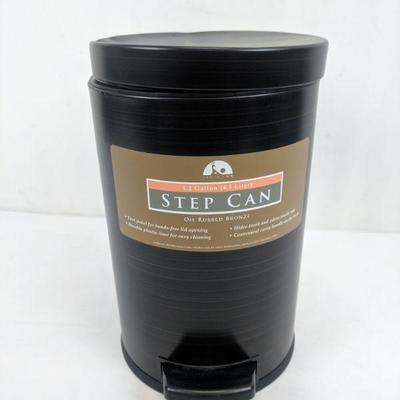 Step Can 1.2 Gallon, Oil Rubbed Bronze - Dented