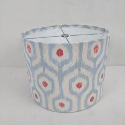 Blue/White/Red Lamp Shade 