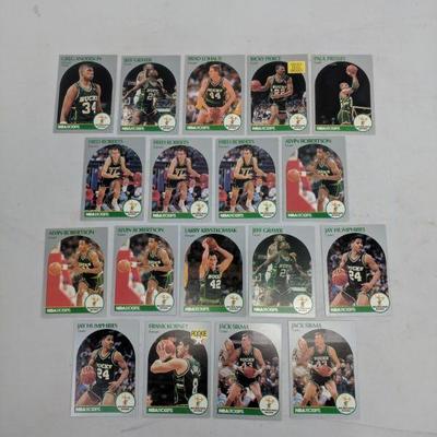 1990 NBA Bucks Players, 18 Cards