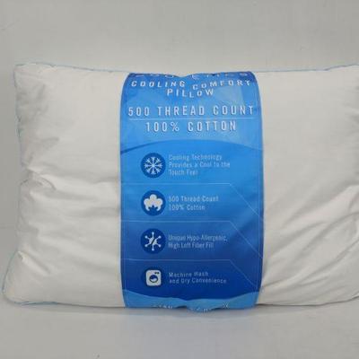 Cooletics Cooling Pillow 500 Thread Count 