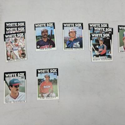 1986 TOPPS White Sox Players, 11 Cards