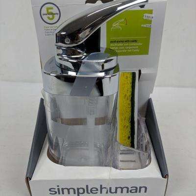 Simplehuman Push Pump Soap Dispenser W/ Caddy 
