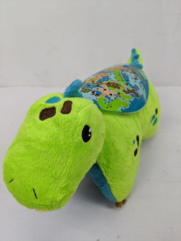 green dinosaur pillow pet