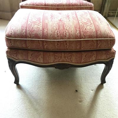 Lot 315 - Chair and Ottoman 