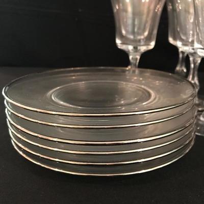 Lot 264 - Silver Rimmed Partyware