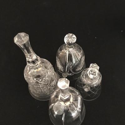 Lot 253 - Cut Glass Ice Bucket and Bells
