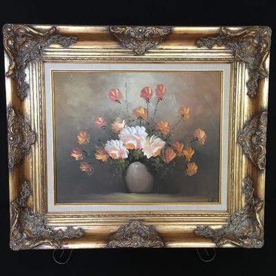 Lot 236 - Signed Floral Painting 