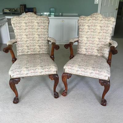Lot 330 - Pair of Paisley Armchairs