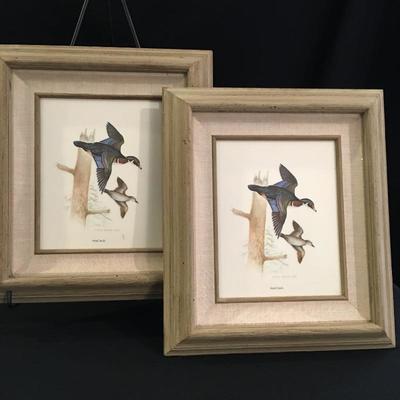Lot 283 - Duck Artwork and Glasses