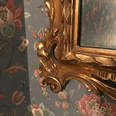 Lot 279 - Ornate Gold Mirror 