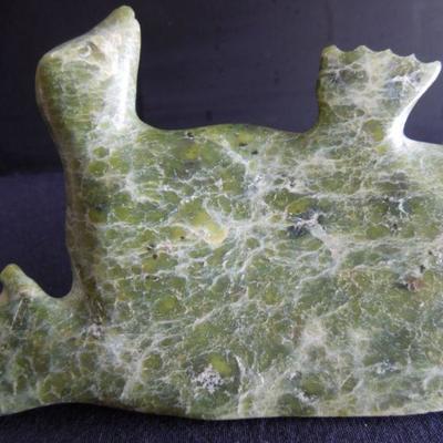 Lot 102: Inuit Serpentine Stone Seal Carving #2