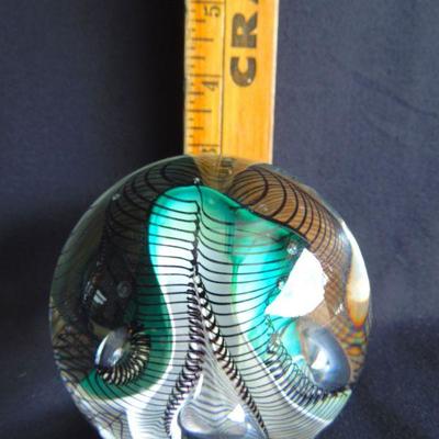 Lot 156: Handblown Paperweight Art Glass by Hal David Berger 