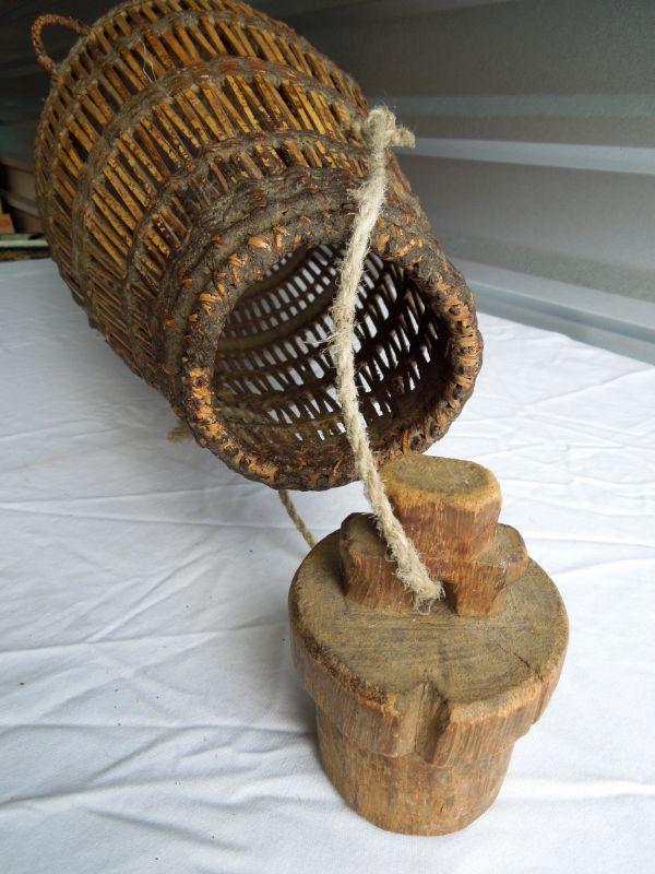 Lot 44: Large Antique Native American Fish Trap Basket
