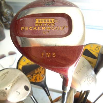 Lot 198: Men's Golf Clubs With Big Berthas and Burton Canvas Bag