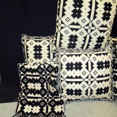 Lot 209: 100% Wool Throw Pillow and Blanket Set by Mystic Traders