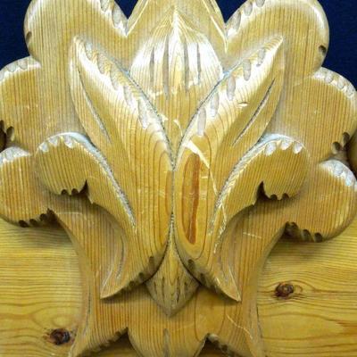 Lot 214: Pair Twin Carved Headboards