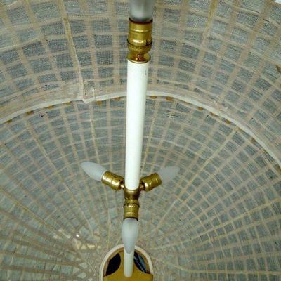 Lot 71: Large Wicker Rattan Pendant Hanging Lamp 