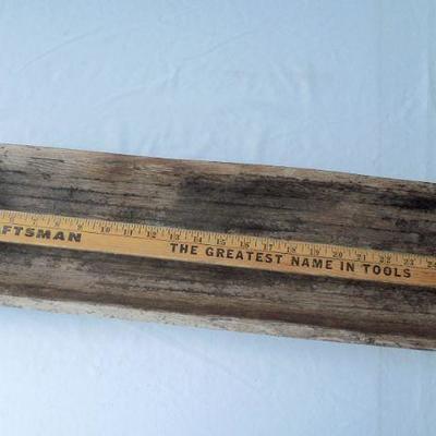 Lot 57: Antique Signed Laminated Wood Trencher Bowl