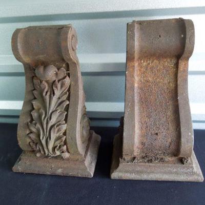 Lot 113: Pair of Iron Corbels- Architectural Salvage 19th - 20th Century