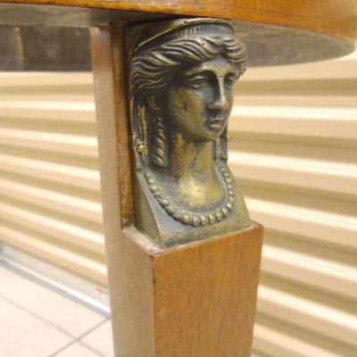 Lot 202: Neo Classical Side Table Base with Caryatid Greek Accents 
