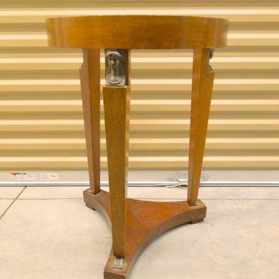 Lot 202: Neo Classical Side Table Base with Caryatid Greek Accents 