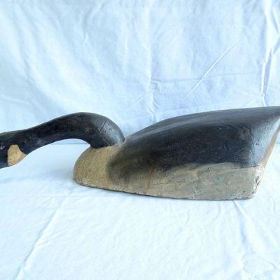 Lot 161: Large Antique Folk Art Functional Goose Decoy 