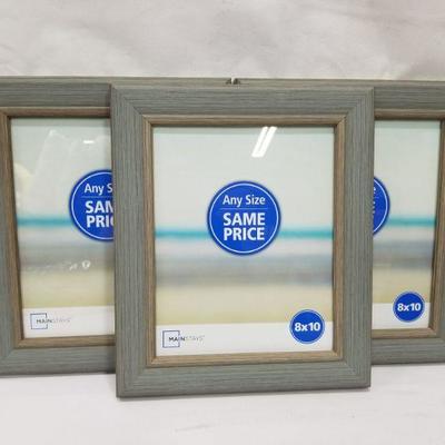 Mainstays 8x10 Picture Frames - Weather Gray - New