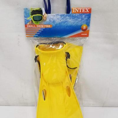 Intex Small Swim Fins - Yellow - New