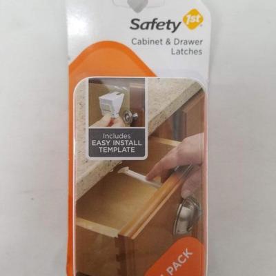 Safety 1st Cabinet & Drawer Latches - 14 Pack, Qty 2 (28 Total) - New