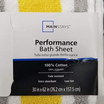 Mainstays Performance Bath Sheets - 30