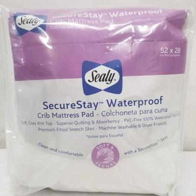 sealy securestay crib mattress pad