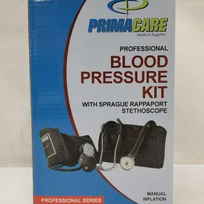 PrimaCare Professional Blood Pressure Kit with Stethoscope - New