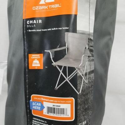Ozark Trail Folding Camp Chair - Gray - New
