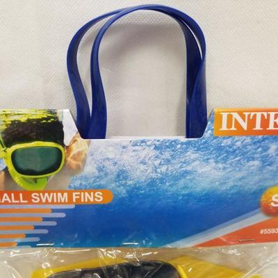 Intex Small Swim Fins - Yellow - New