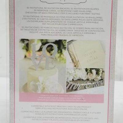Wedding Invitation Kit - 2 Boxes, 50 Invitations per Box - New
